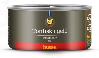 kattmat, tonfisk i gele